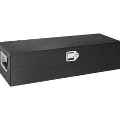 VEVOR Heavy Duty Aluminum Truck Bed Tool Box, Diamond Plate Tool Box with Side Handle and Lock Keys, Storage Tool Box Chest Box Organizer for Pickup, Truck Bed, RV, Trailer, 39