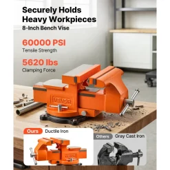 VEVOR Heavy Duty Bench Vise, 4