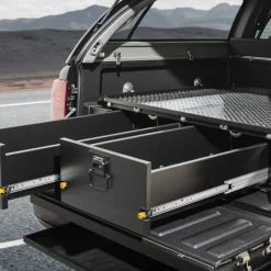 VEVOR Heavy Duty Drawer Slides 18inch, 1 Pair Locking Drawer Slides 250lbs Load Capacity, Side Mount Ball Bearing, 3-Fold Full Extension
