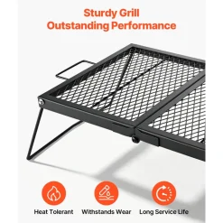 VEVOR Heavy Duty Folding Campfire Grill, 24