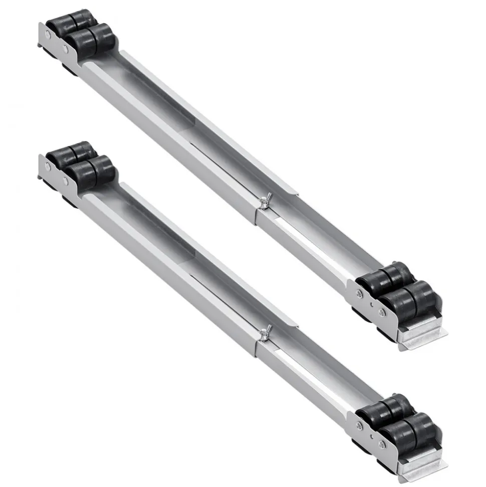 VEVOR Heavy Duty Furniture Appliances Rollers, 660 lbs Total Load, Extendable Appliance Rollers Mobile Washing Machine Base, Fridge Stand Dolly Movers for Refrigerators, Dryers, Dishwashers, White