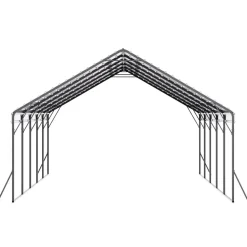 VEVOR Heavy Duty Metal Carport, 20 x 24 ft Outdoor Carport with Sturdy Frame & Roof, Car Garage Shade with Removable Sidewalls, Multi-Use Car Shelter for Pickup, Boat, Trucks & Tractors
