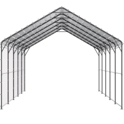 VEVOR Heavy Duty Metal Carport, 13' x 26' Outdoor Carport with Galvanized Steel Frame & Roof, Car Tent Garage Shade with Removable Sidewalls, Multi-Use Car Shelter for Pickup, Boat, Car & Tractors
