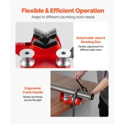 VEVOR Heavy-Duty Pipe Chain Vise, 1/8