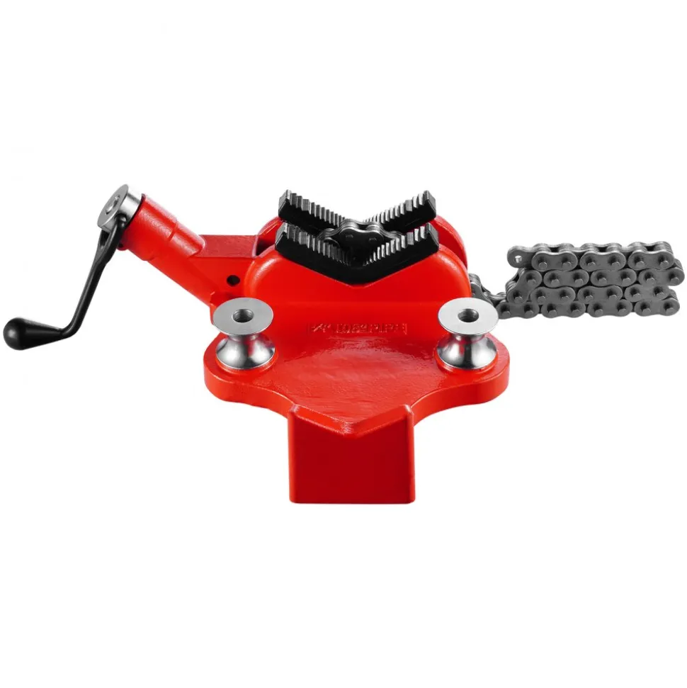VEVOR Heavy-Duty Pipe Chain Vise, 1/2" - 8" Pipe Capacity, 34.6" Rugged Chain & Cast Iron Base, Industrial-Grade Pipe Clamping for Plumbing, Automotive Repairs, Metalworking