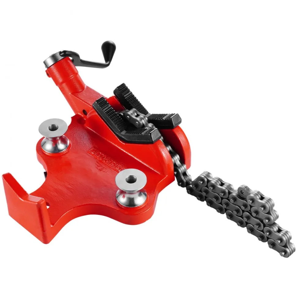 VEVOR Heavy-Duty Pipe Chain Vise, 1/2" - 8" Pipe Capacity, 34.6" Rugged Chain & Cast Iron Base, Industrial-Grade Pipe Clamping for Plumbing, Automotive Repairs, Metalworking
