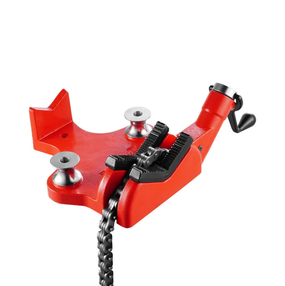 VEVOR Heavy-Duty Pipe Chain Vise, 1/2" - 8" Pipe Capacity, 34.6" Rugged Chain & Cast Iron Base, Industrial-Grade Pipe Clamping for Plumbing, Automotive Repairs, Metalworking