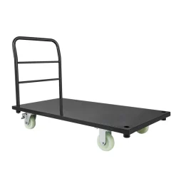 VEVOR Heavy Duty Platform Truck, 2000 lbs Capacity, Industrial Steel Flatbed Cart with Swivel Wheels and Handle, Platform Hand Push Truck Dolly, Easy Storage, for Luggage Moving, 48 x 24 x 32.1 in