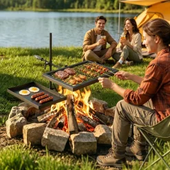 VEVOR Heavy Duty Swivel Campfire Grill, 16