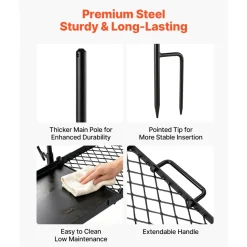 VEVOR Heavy Duty Swivel Campfire Grill, 24