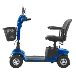 VEVOR Heavy-Duty 4 Wheel Mobility Scooter for Adults & Seniors - Folding Electric Powered Mobility Scooter & 12 Mile Long Range, Travel Scooter with 9° Climbing Capacity, 265lb Capacity
