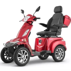 VEVOR Heavy Duty 4-Wheel Mobility Scooters for Seniors & Adults, 500lbs Capacity, 21.5 Miles 3-Speed Long Range, 1000W All Terrain Electric Recreational Scooter Wheelchair, 20° Max Climbing Capacity