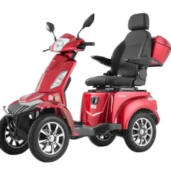 VEVOR Heavy Duty 4-Wheel Mobility Scooters for Seniors & Adults, 500lbs Capacity, 21.5 Miles 3-Speed Long Range, 1000W All Terrain Electric Recreational Scooter Wheelchair, 20° Max Climbing Capacity