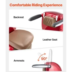 VEVOR Heavy Duty 4-Wheel Mobility Scooters for Seniors & Adults, 500lbs Capacity, 21.5 Miles 3-Speed Long Range, 1000W All Terrain Electric Recreational Scooter Wheelchair, 20° Max Climbing Capacity
