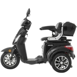 VEVOR Heavy Duty 3-Wheel Mobility Scooters for Seniors & Adults, 500lbs Capacity, 21.5 Miles 3-Speed Long Range, 1000W All Terrain Electric Recreational Scooter Wheelchair, 20° Max Climbing Capacity