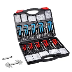 VEVOR Helicoil Thread Repair Kit, 338-Piece SAE and Metric Rethreading Tool Kit, M5, M6, M8, M10, M12, 1/4