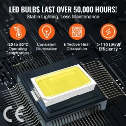 VEVOR Hexagon Garage Lights, 66300LM, 6500K 15 Grid Systems Honeycomb Hexagonal Garage LED Lights, DIY Cool White Car Detailing Garage Ceiling Lighting Bright Shop Light for Gym Basement Workshop