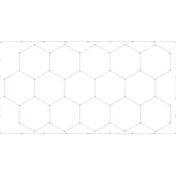 VEVOR Hexagon Garage Lights, 66300LM, 6500K 15 Grid Systems Honeycomb Hexagonal Garage LED Lights, DIY Cool White Car Detailing Garage Ceiling Lighting Bright Shop Light for Gym Basement Workshop