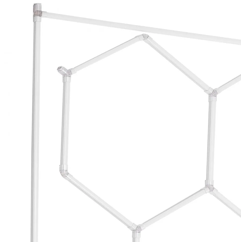 VEVOR Hexagon Garage Lights, 66300LM, 6500K 15 Grid Systems Honeycomb Hexagonal Garage LED Lights, DIY Cool White Car Detailing Garage Ceiling Lighting Bright Shop Light for Gym Basement Workshop