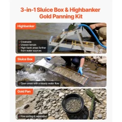 VEVOR Highbanker Gold Panning Kit, 50