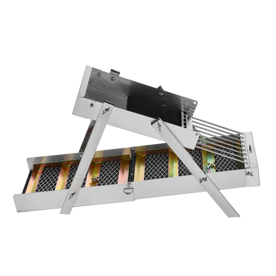 VEVOR High Banker Gold Sluice, 50" 2-in-1 Folding Highbanker Sluice Box, Aluminum Alloy, Portable Mining Equipment with Drawstring Backpack and Gloves, for Gold Prospecting in Creek, High Bank, River