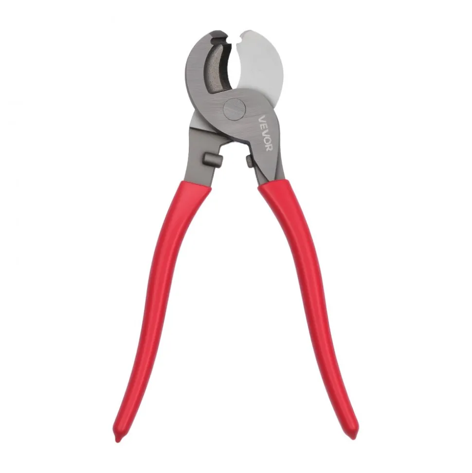 VEVOR High Leverage Cable Cutter, 9-1/4 in Compact, Forged Blades and PVC-Coated Handles, Heavy Duty Cable Cutting Pliers Tool for 4/0 AWG Aluminum, 2/0 AWG Soft Copper and 100-Pair 24AWG Comm Cables