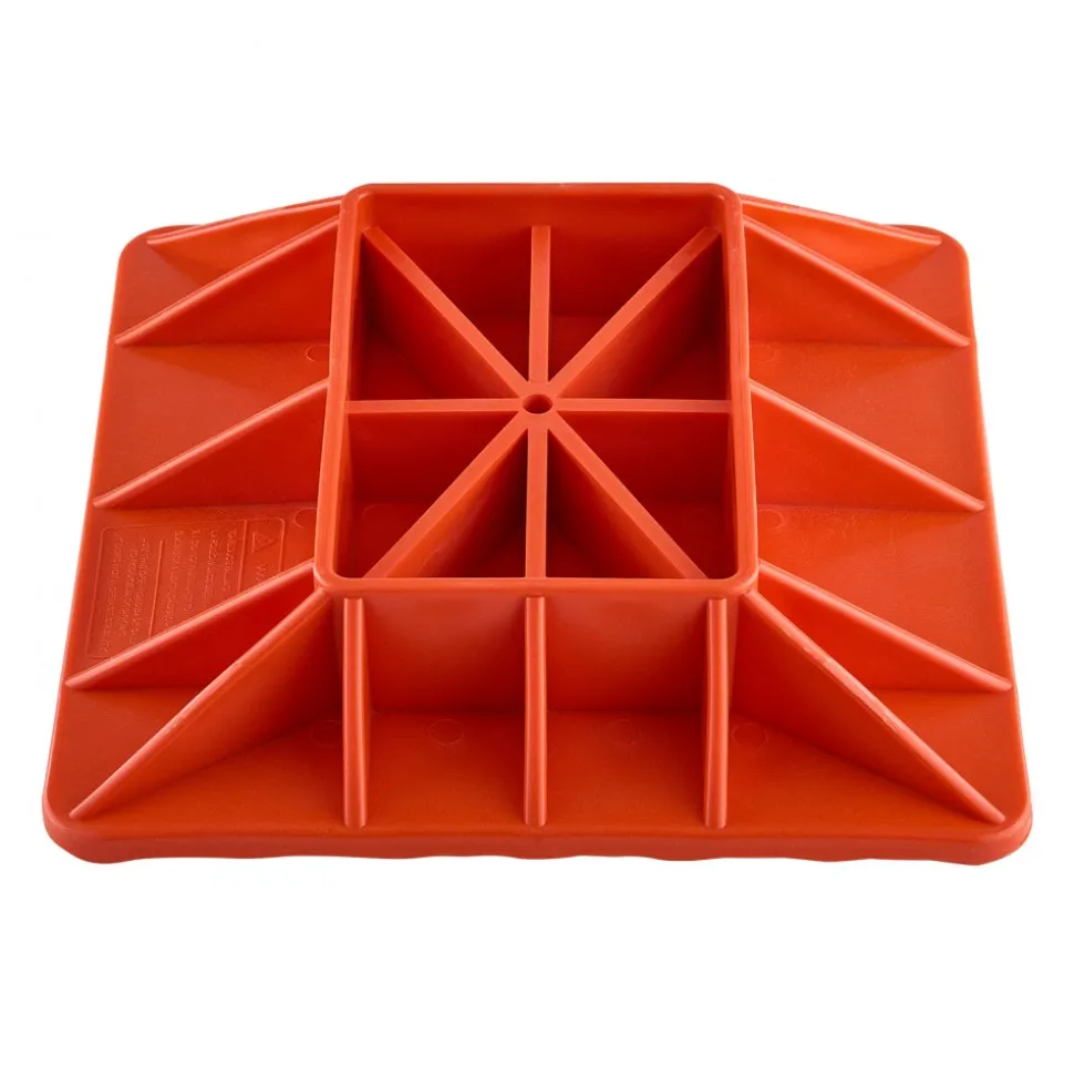VEVOR High Lift Jack Base and Handle Keeper, 11.6" x 11.6" Off Road Jack Stand Base with 7000 Pound Capacity, Heavy-Duty Farm Jacks Support Stand for Most Jacks with 7.3" x 4.7" Base, Red