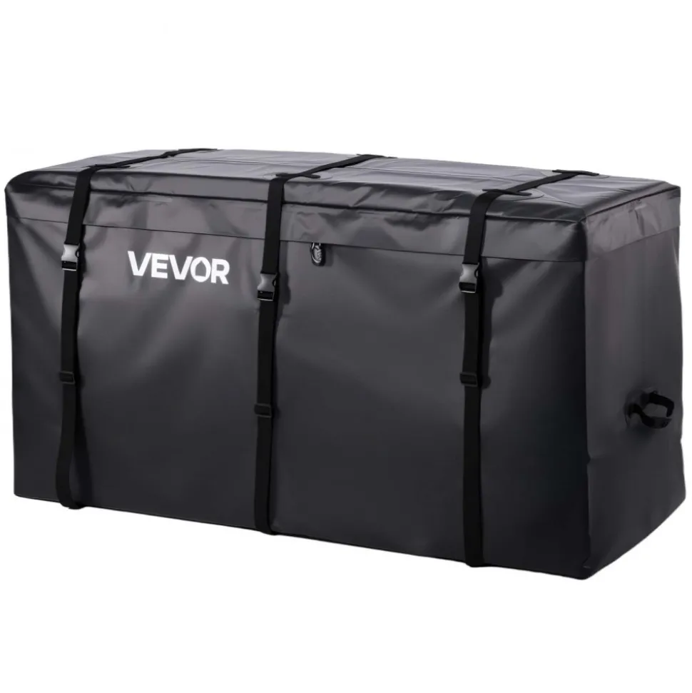 VEVOR Hitch Cargo Carrier Bag, Waterproof 840D PVC, 59.84 x 24.02 x 30.63 in (25 Cubic Feet), Heavy Duty Cargo Bag for Truck Bed Storage with Reinforced Straps, Suitable for Car SUV Vans Hitch Basket
