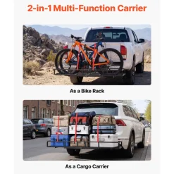 VEVOR Hitch Cargo Carrier Bike Rack, 66