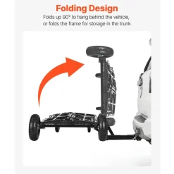 VEVOR Hitch Mount Cargo Carrier on Wheels, 36.2