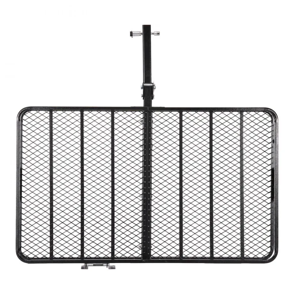 VEVOR Hitch Mount Cargo Carrier, 60" x 36" x 6" Folding Rear Luggage Rack Basket with Waterproof Cargo Bag, 500LBS Capacity High-Strength Steel Hitch Cargo Carrier Basket Fits 2" Receiver for SUV Pickups