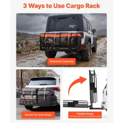 VEVOR Hitch Mount Cargo Carrier, 60