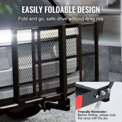 VEVOR Hitch Mount Cargo Carrier, 45.3