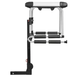 VEVOR Hitch Mounted Ski & Snowboard Rack, Fits 2-Inch Receiver, Carries up to 6 Pairs of Skis or 4 Snowboards, Hitch-Mounted Rack for Car with Key Lock, Security Strap, Tilt Access, Rubber Padding