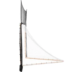 VEVOR Hockey and Lacrosse Goal Backstop, 12x9 ft Lacrosse Net with Extended Coverage, Quick Easy Setup Complete Accessories Training Net, Backyard Lacrosse Equipment, for Youth Adult (NET ONLY)
