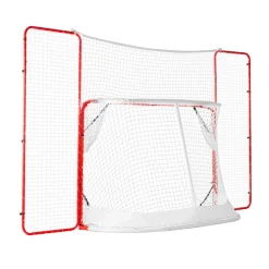 VEVOR Hockey Goal with Backstop and Targets, Street Steel Hockey Net, 72