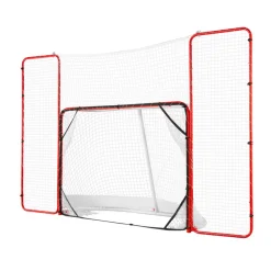 VEVOR Hockey Goal with Backstop and Targets, Street Steel Hockey Net, 72