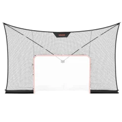VEVOR Hockey Net Backstop, 12x7 ft Durable Hockey Goal Backstop Net with Extended Coverage, Lightweight and Portable Backyard Training Equipment, Easy Assembly, for Youth Adult (NET ONLY)