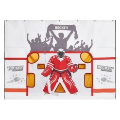 VEVOR Hockey Shooting Tarp, Shooter Tutor Ice Hockey Goal Practice Target, Tear-proof Premium Net with 7 Holes, Easy Set Up Hockey Net Replacement, Training Equipment for Practicing Shooting Accuracy