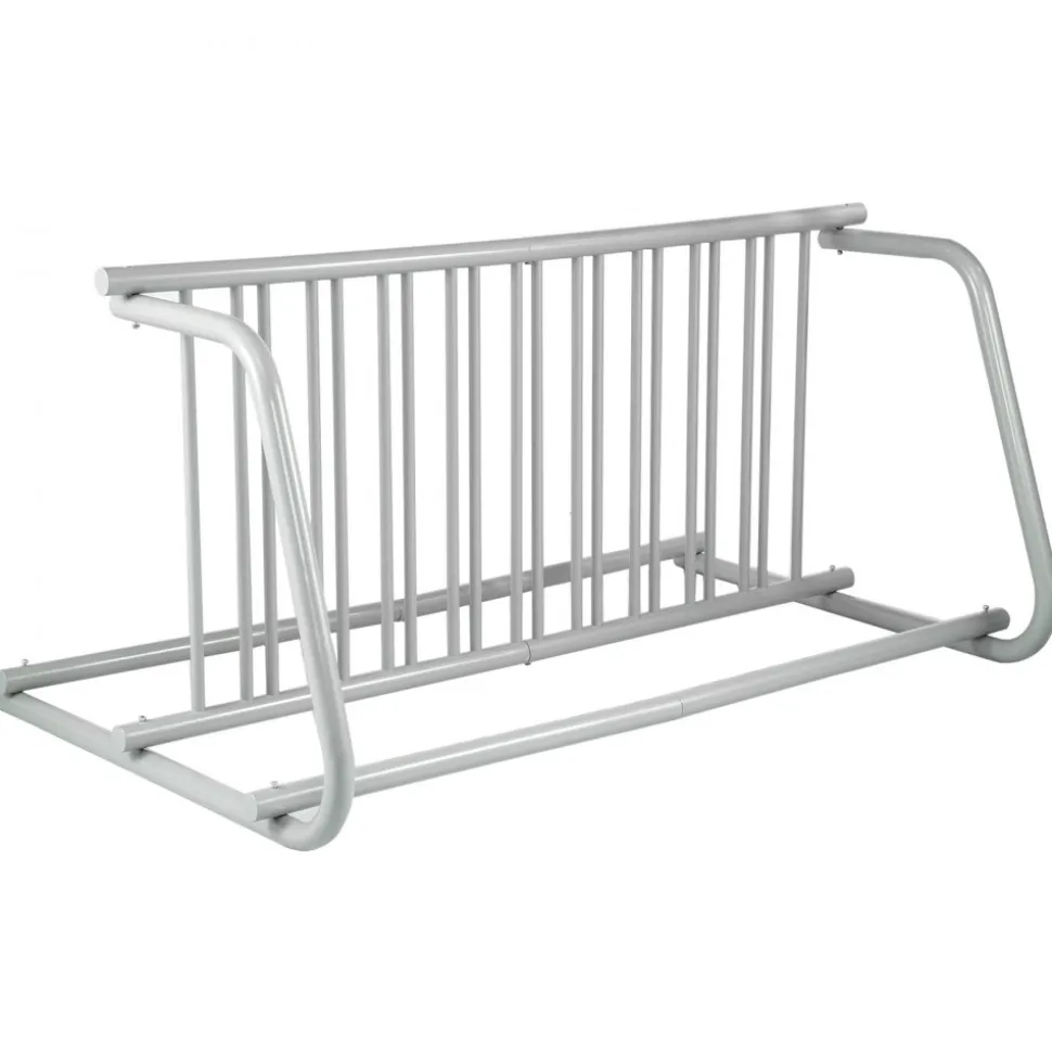 VEVOR 10 Holders Floor Bike Rack, 59" Length All-Steel Grid Bike Rack, 10-Bike Capacity Dual-Side Storage Stand for Garages Streets Yards Bike Events