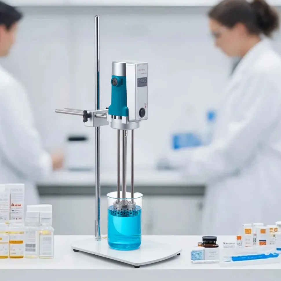 VEVOR Homogenizer, 500 W Laboratory High Speed Dispersing Homogenizer, 200-11000 RPM High Shear Lab Mixer Emulsification Machine, Digital Display Blender, Stainless Steel, for Cosmetics/Food Industry