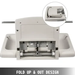 VEVOR Horizontal Baby Changing Table Wall-mounted Baby Diaper Changing Station Vertical Fold Down Baby Changing Table