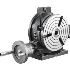 VEVOR Horizontal Vertical Rotary Table 8 in Precision Milling Rotary Table, with T-Slot & Graduated Scale, Worm Gear Adjustment, Cast Iron, Precision Indexing, for Milling Machines & Drill Presses