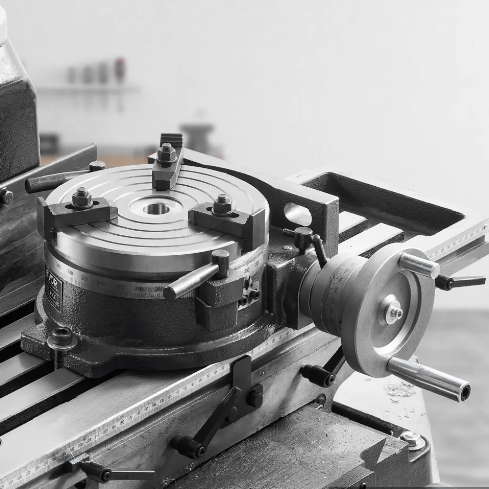 VEVOR Horizontal Vertical Rotary Table 8 in Precision Milling Rotary Table, with T-Slot & Graduated Scale, Worm Gear Adjustment, Cast Iron, Precision Indexing, for Milling Machines & Drill Presses