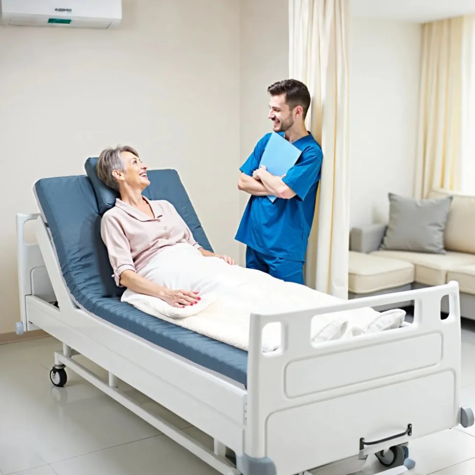 VEVOR Hospital Bed Mattress, 300 lbs Load, Long Term Care Pressure Redistribution Medical-Grade Dual Layer Foam Mattress, Waterproof for Bedsore Treatment Nursing Homes and Home Care, 34 x 76 x 3.5 in