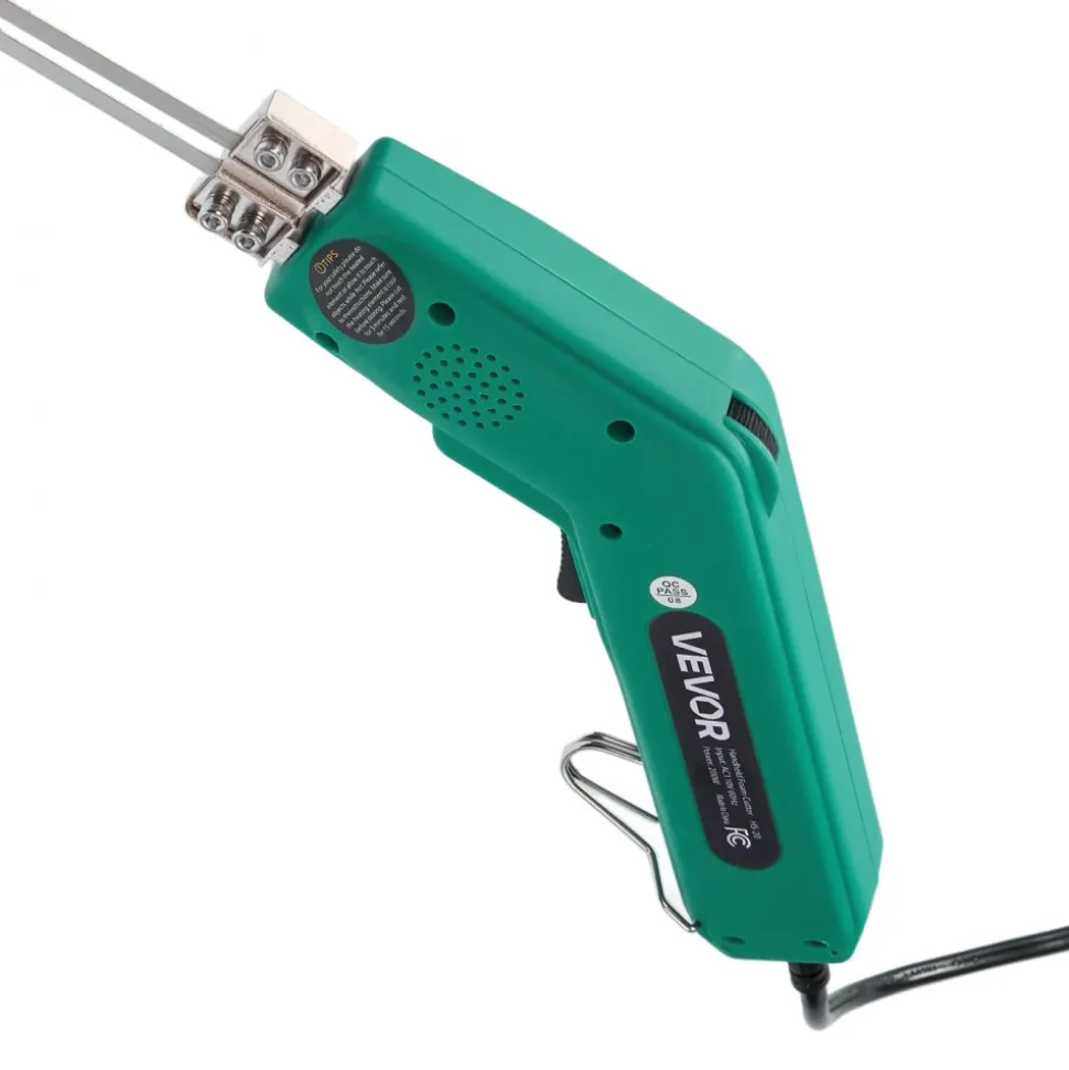 VEVOR Hot Knife Foam Cutter, 200W Electric Foam Cutting Tool, 122℉ - 932℉ Adjustable Styrofoam Cutter with 6" & 8" Cutting Blades for KT Board, Polyethylene, Sponge, Rubber - Tool Box Included