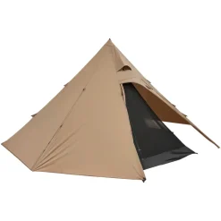 VEVOR Hot Tent for 4 Persons, Camping Tipi Hot Tents with Stove Jack & Inner Tent, Portable Winter Camping Tents with Snow Skirt, Easy Setup, Waterproof 4 Season Shelter Tents for Fishing Backpacking