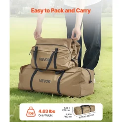 VEVOR Hot Tent for 2 Persons, Portable Winter Tipi Tent with Stove Jack, Waterproof Camping Tents, Lightweight 4 Season Shelter Tents for Hiking Fishing Backpacking, S Size