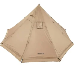 VEVOR Hot Tent for 4 Persons, Portable Winter Tipi Tent with Stove Jack, Waterproof Camping Tents,  Lightweight 4 Season Shelter Tents for Hiking Fishing Backpacking, M Size