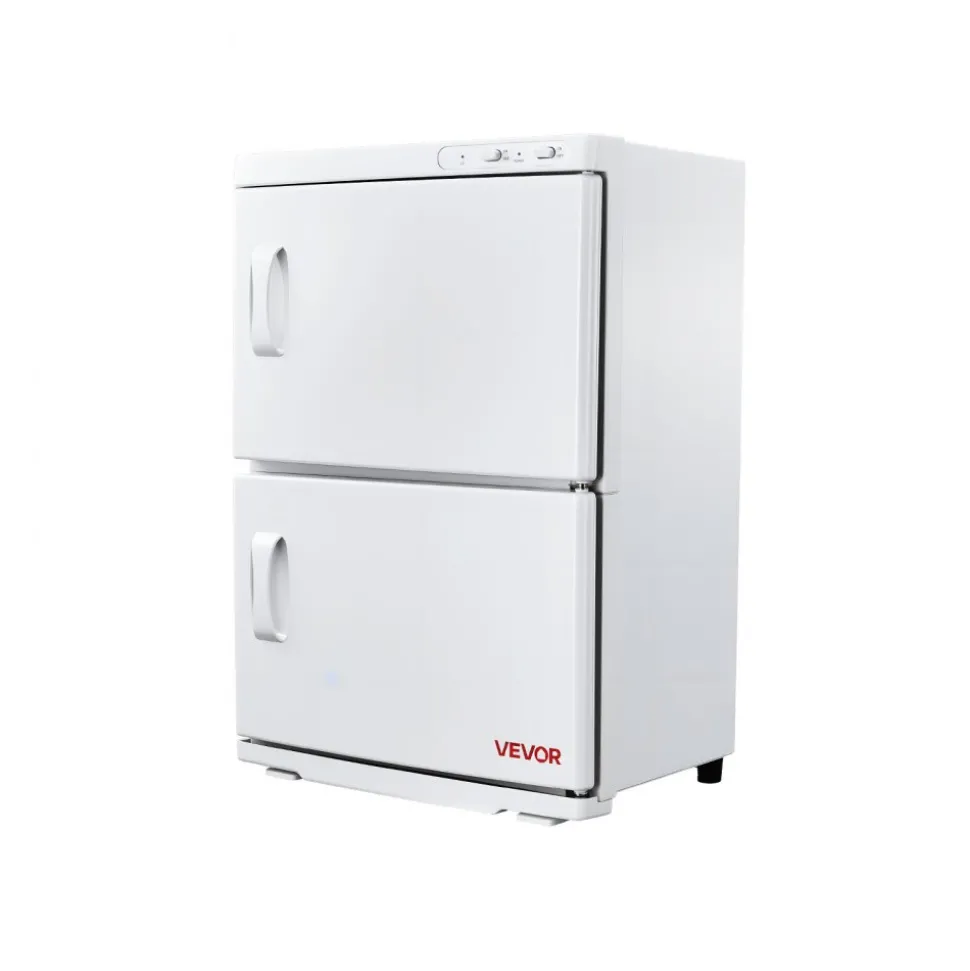 VEVOR Hot Towel Warmer, 5 gal Large Towel Warmer Cabinet with See Through Window, Clip & Stainless Steel Racks, Holds up 36 Towels, All-Round Heating Cabinet for Spa, Barber, Manicures, Massage, Salon